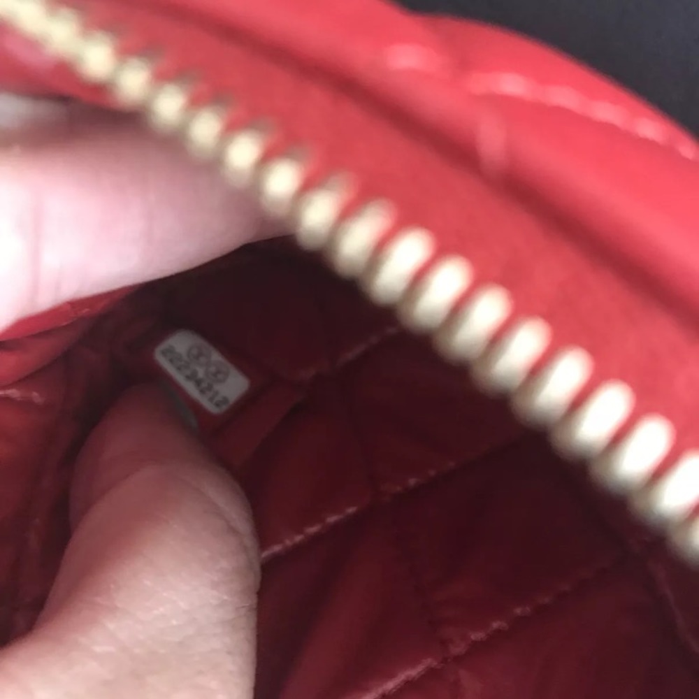 Chanel O Red Case Zipper Pouch With Charms! - Picture 6 of 7